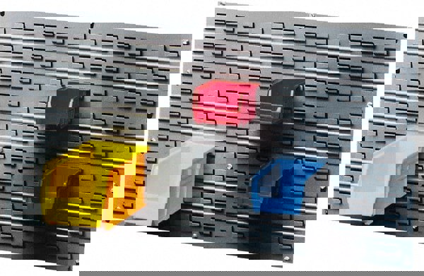 Bin Louvered Panel: Use with Akro-Mils - 30-210, 30-220, 30-230, 30-235, 30-239, 30-240 & 30-250, Gray